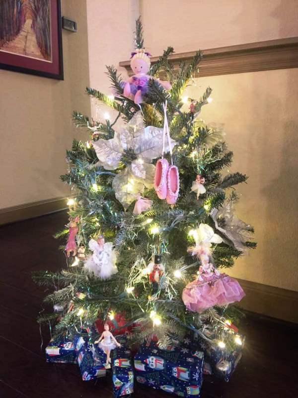 bailarina de ballet arbol de navidad