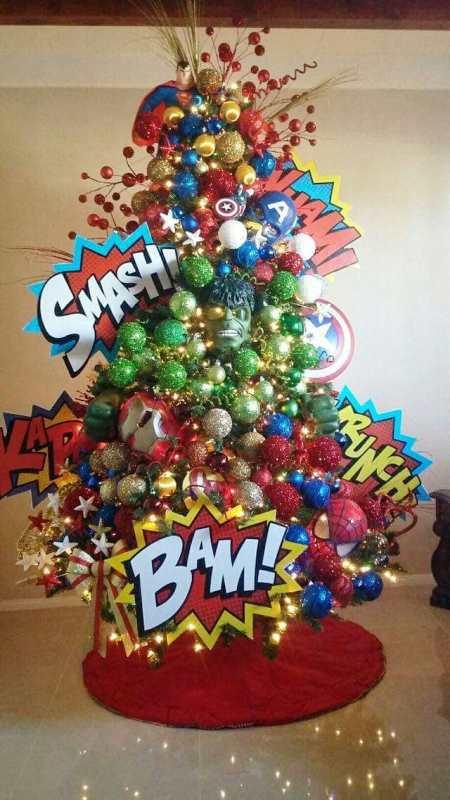 Avengers y Vengadores Arbol de navidad