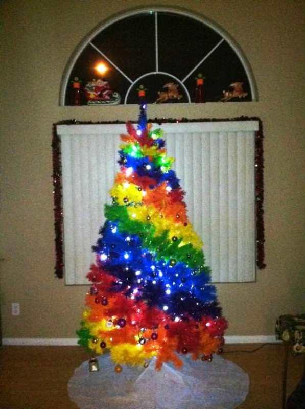 arcoiris arbol de navidad