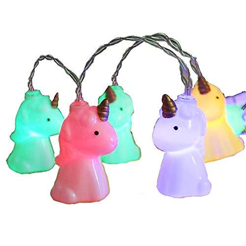 Unicorn String Lights Led Battery Operated Ornament Copper Wire Fairy Lights for Bedroom Girls Room Wedding Patio Outdoor Indoor
