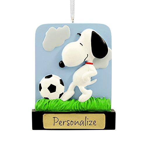 Hallmark DIY Personalized Christmas Ornament, Peanuts Snoopy Soccer