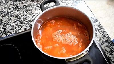 garbanzos con langostinos
