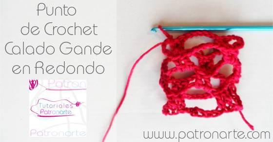 Punto de Crochet Calado Grande en Redondo blog