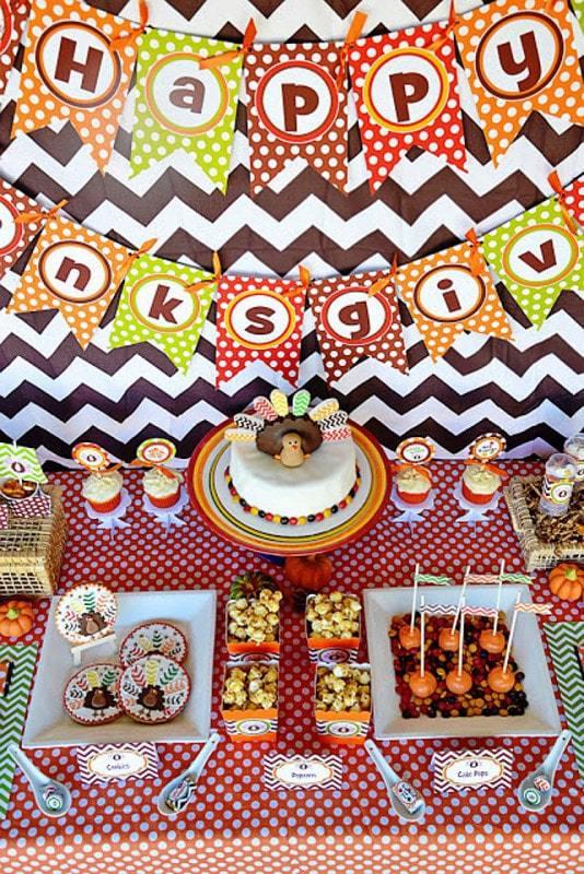 candy bar accion de gracias