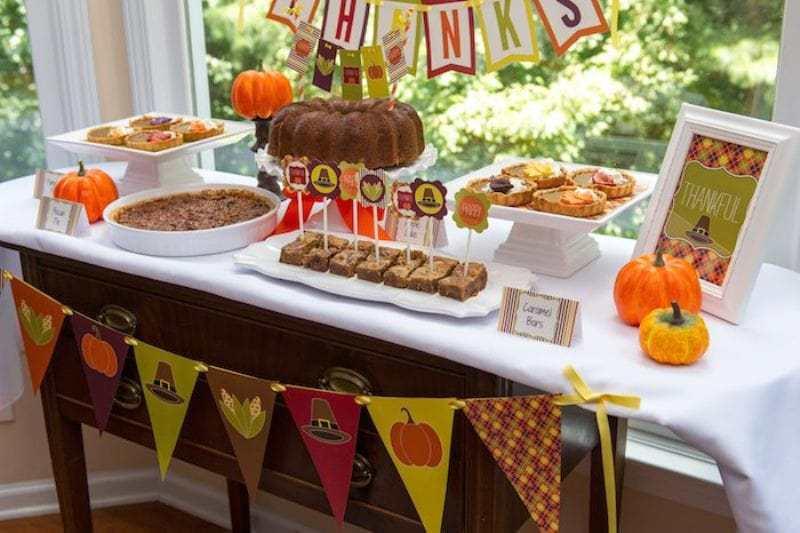 candy bar accion de gracias