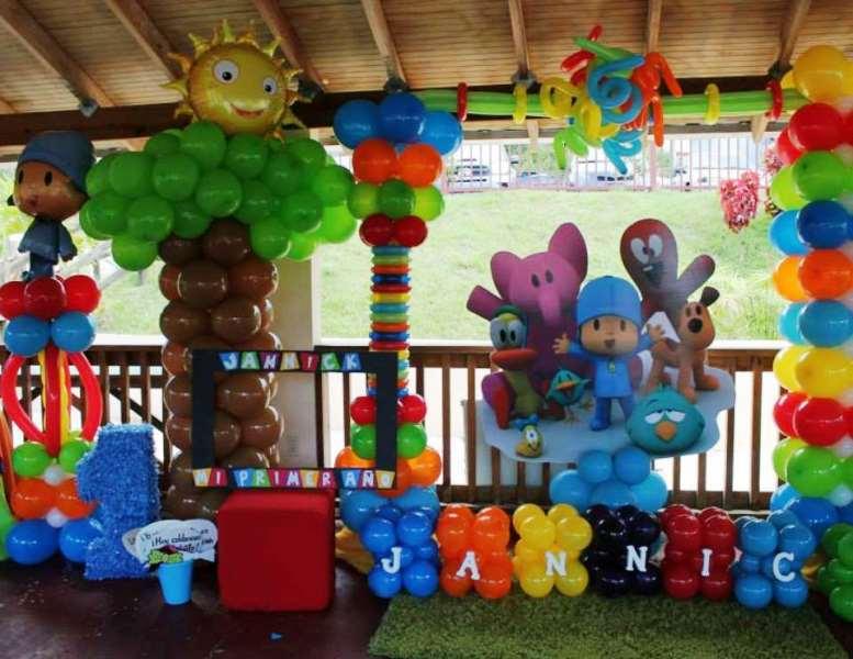decoracion de cumpleaños pocoyo