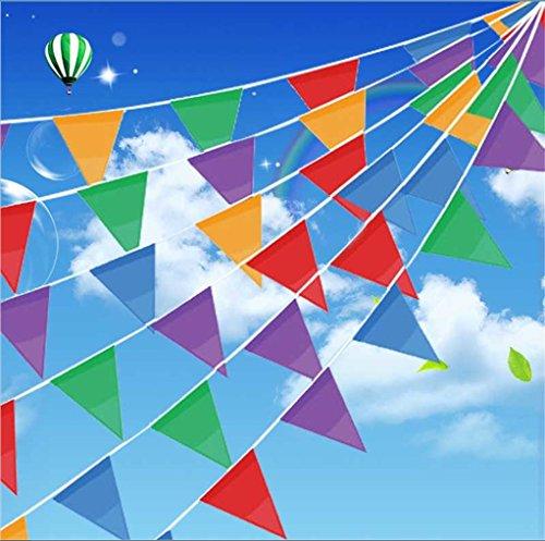 200 Pcs Multicolor Pennant Banner Flags,IsPerfect 250 Ft for Party Decorations ,Birthdays,Festivals,Christmas decorations