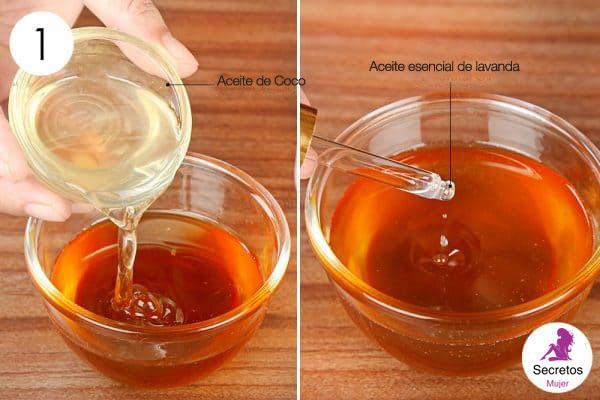 mascarilla casera de miel y coco