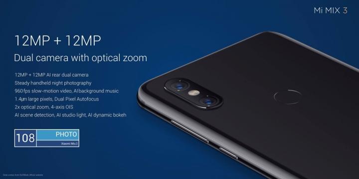 Xiaomi Mi MIX 3 - cámara trasera
