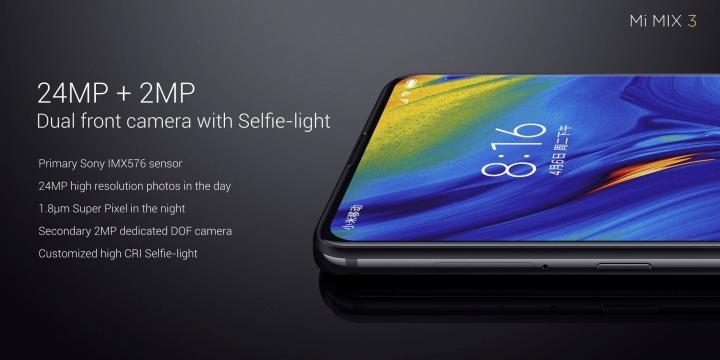 Xiaomi Mi MIX 3 - cámara frontal