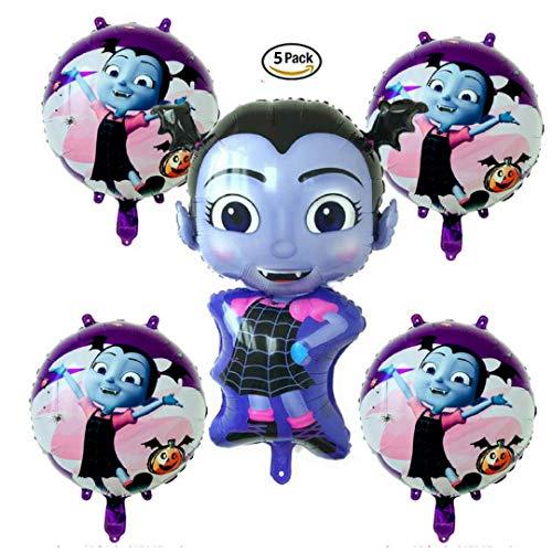 Vampirina Birthday Balloon Bundle Pack of 5 | Halloween Party Supply Decorations
