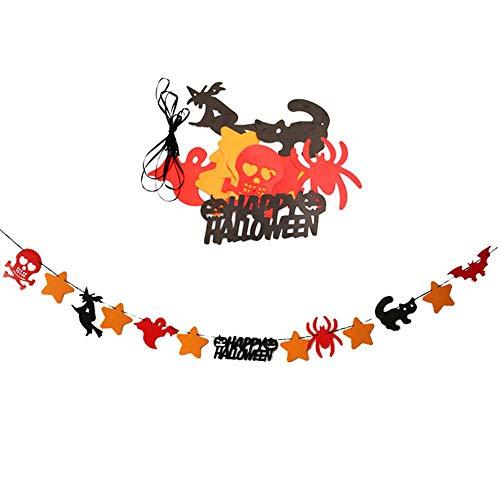 FOONEE Vampirina Party Supplies, Halloween Banner Logo/Party Hanging Jewelry/Triangle Bunting, Bar Family Party Party Decoration