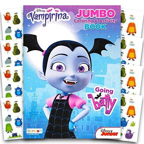 Disney Vampirina Coloring Book Super Set -- 2 Jumbo Coloring Books, Stickers, and Door Hanger (Vampirina Toys, Party Supplies)