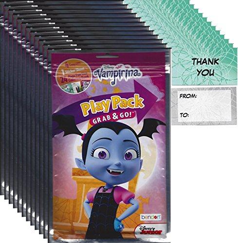 Bendon Publishing Disney Junior Vampirina Party Favors (12 Play Packs and 12 Thank You cards