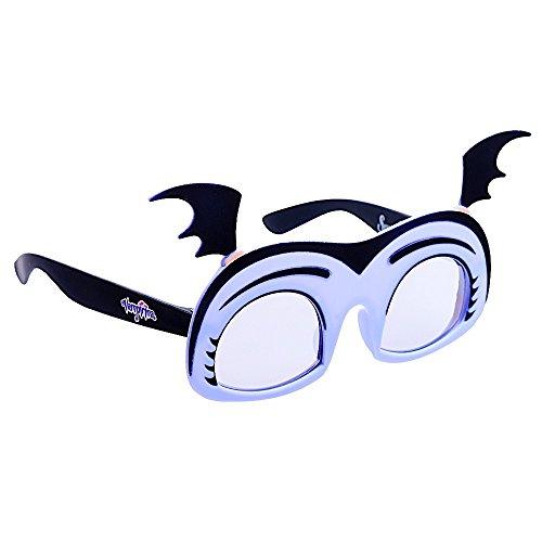 Sun-Staches SG3291 Disney Vampirina Kids Costume Sunglasses, Party Favors, UV400, Purple, Black