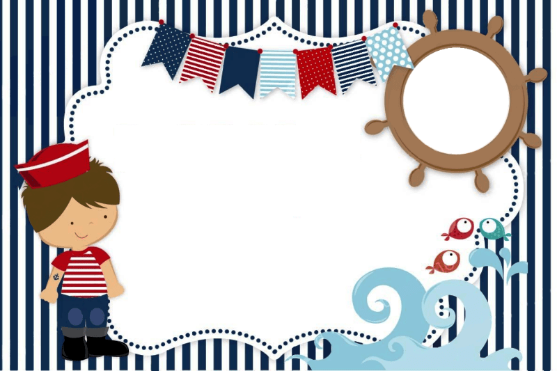 invitaciones de fiesta marinero