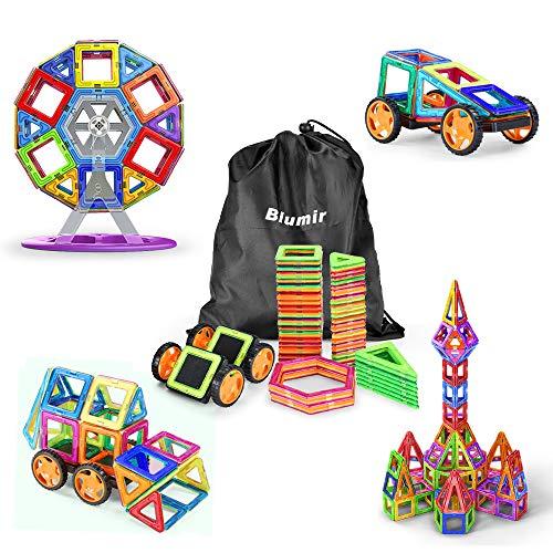 116 PCS Magnetic Blocks with Wheels,Magnetic Building Blocks Set