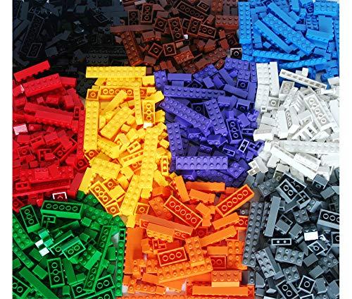 Dreambuildertoy building bricks 1040 pieces set, 1000 basic building blocks in 10 popular colors,40 bonus fun shapes includes wheels, doors, Windows, compatible to all major brands