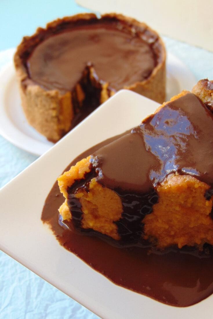 tarta de calabaza y mascarpone receta saludable