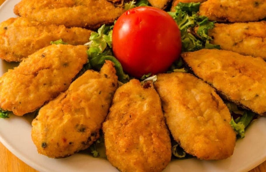 mejillones rellenos bechamel