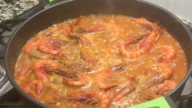 Albóndigas con gambas