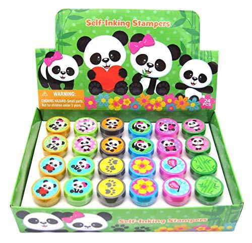 TINYMILLS 24 Pcs Panda Stampers for Kids