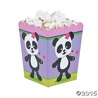 Panda Party Popcorn Boxes - 24 pc