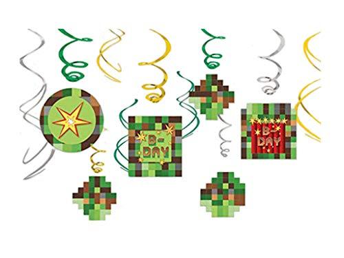 TNT Party Hanging Swirl Decorations (12ct)