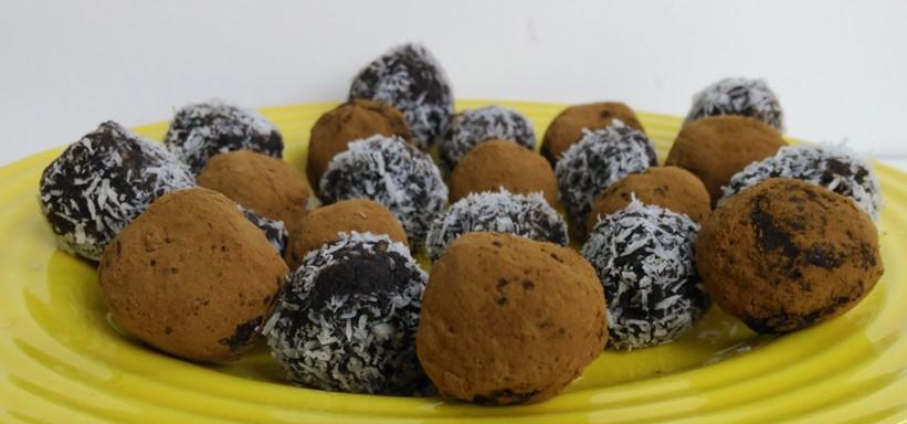 Trufas de cacao crudiveganas