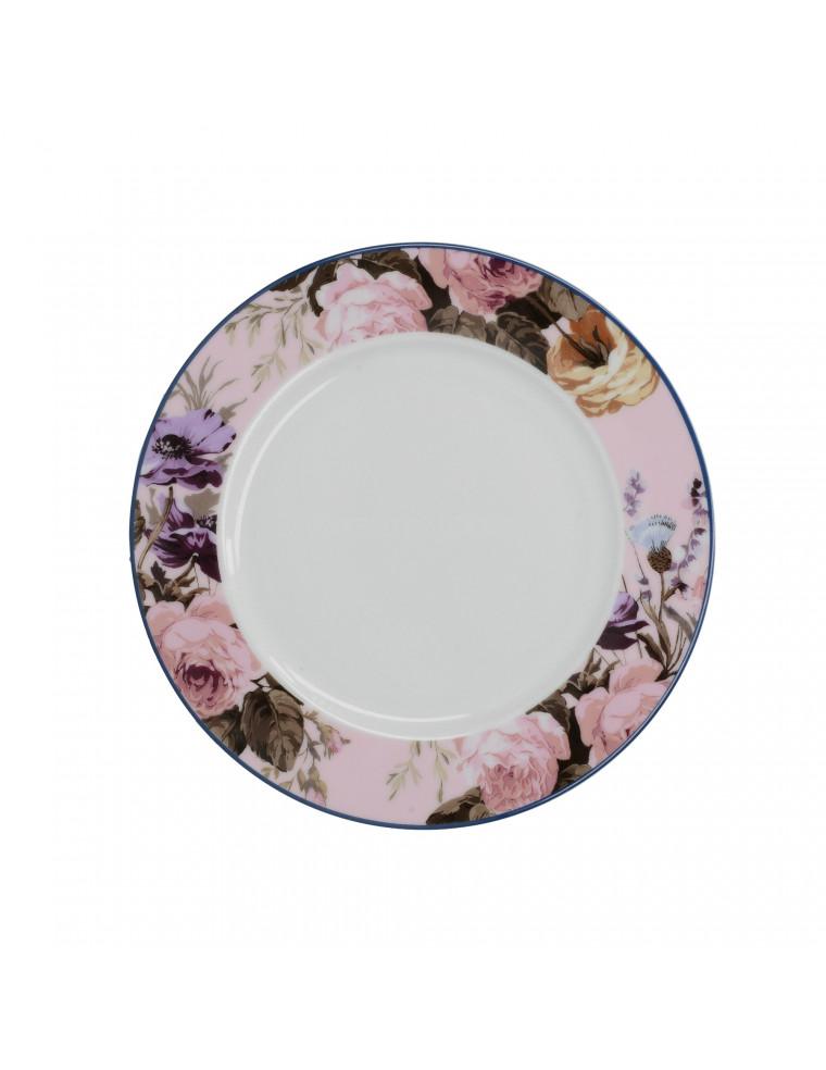 PLATO DE CERÁMICA 19 CM ROSA Y FLORES WILD APRICITY CREATIVE TOPS