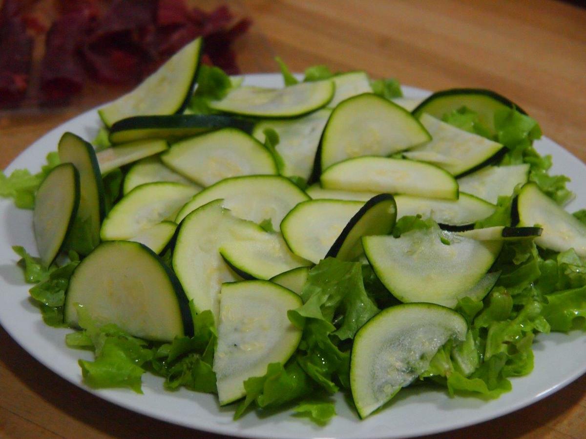 lechuga y calabacín