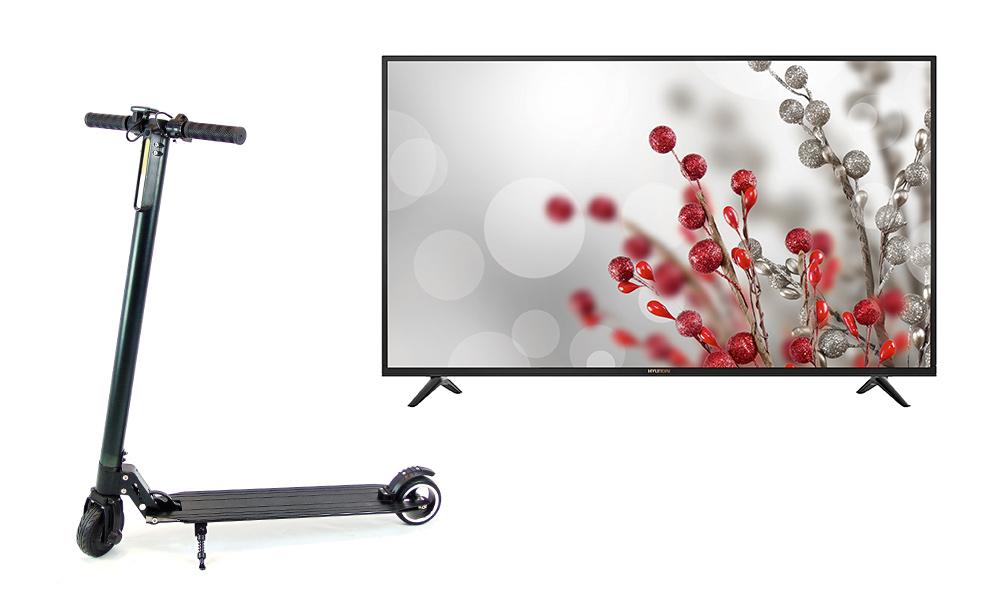 Patinente Eléctrico SCOOTER y Smart TV Hyundai