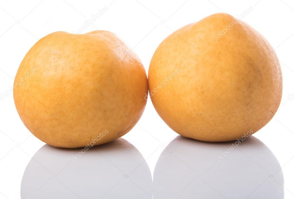 imagen de fruta exotica Nashi o Pera Asiatica