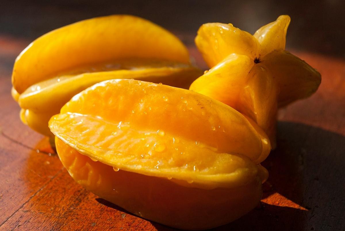 imagen de la Fruta Estrella o carambola