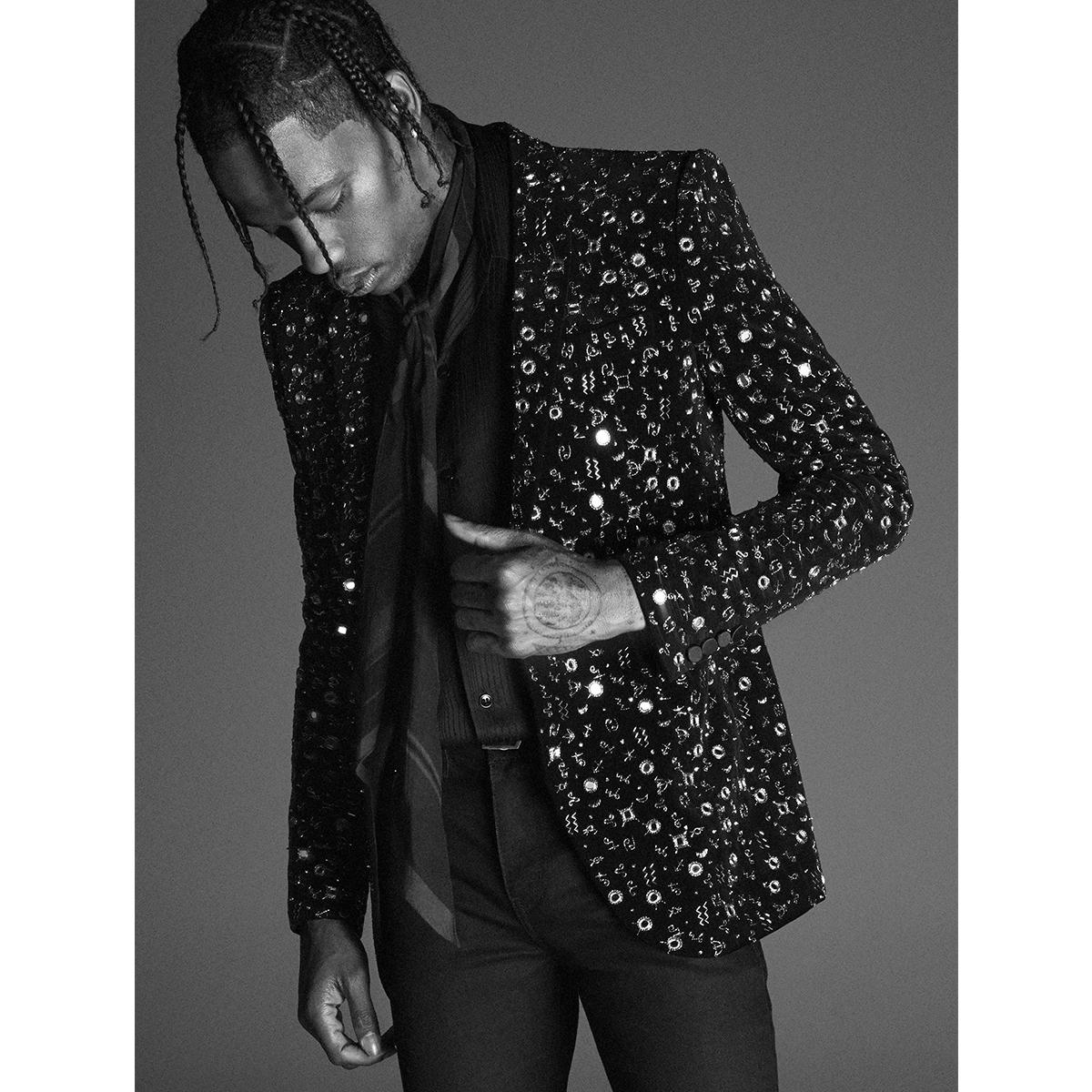 Travis Scott es la nueva imagen de Yves Saint Laurent