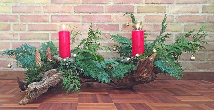 My husband helped to make our Christmas decoration 05