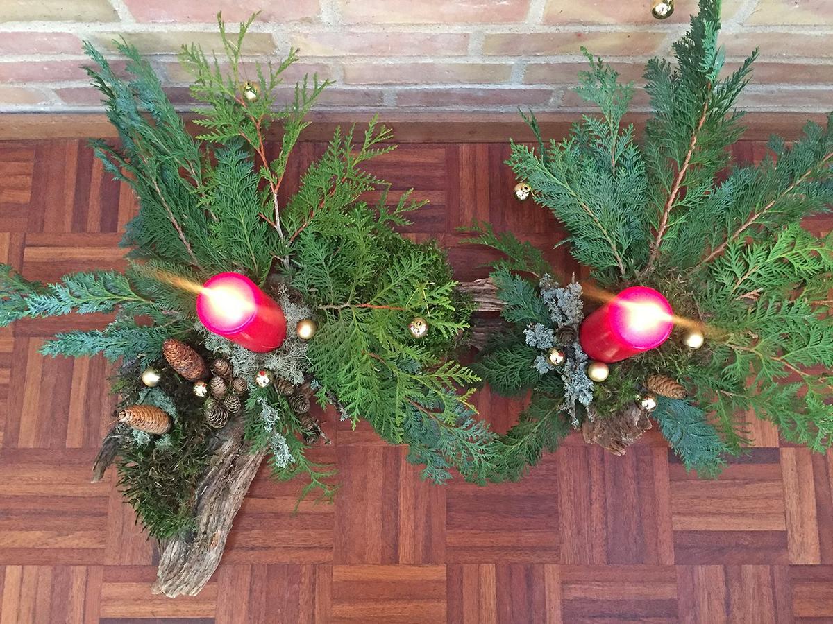 My husband helped to make our Christmas decoration 06