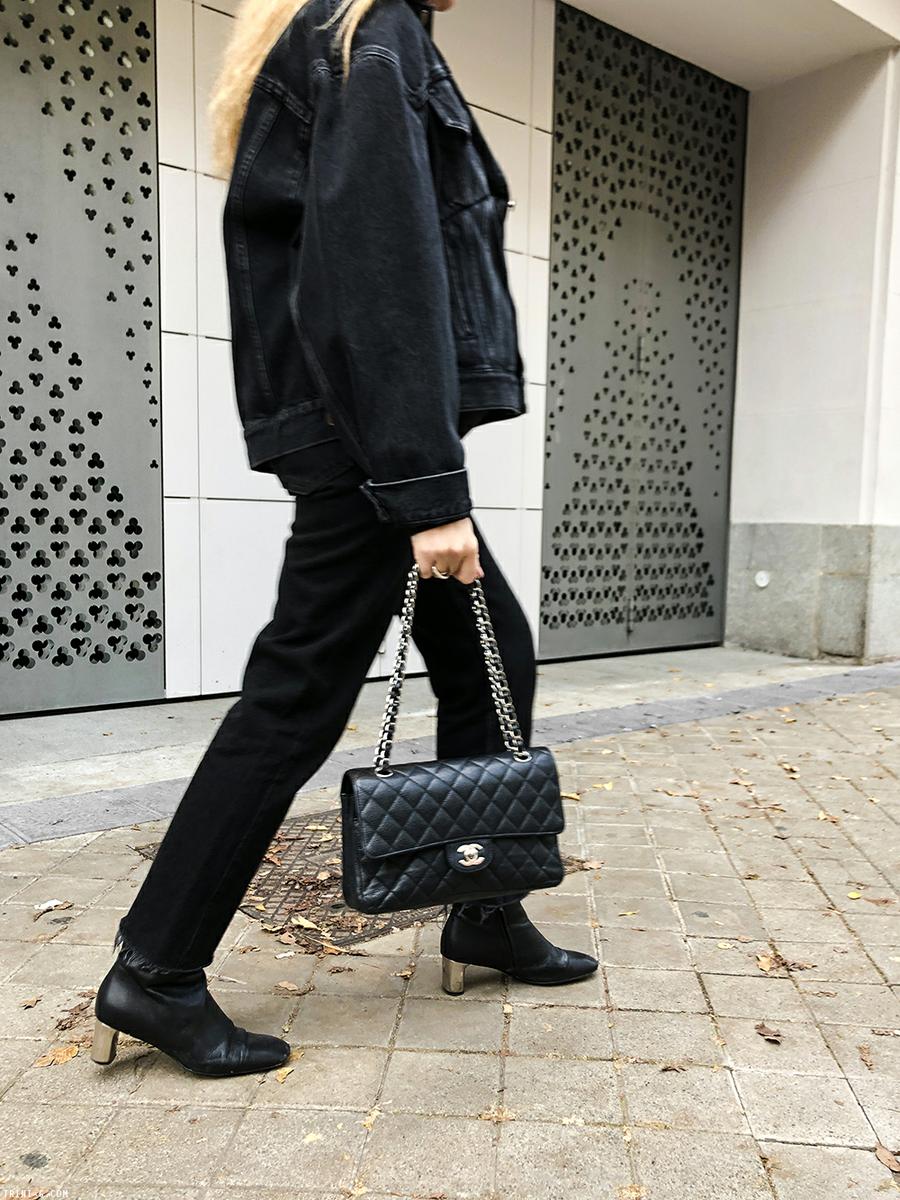 Trini | Balenciaga swing jacket Celine Bam Bam boots