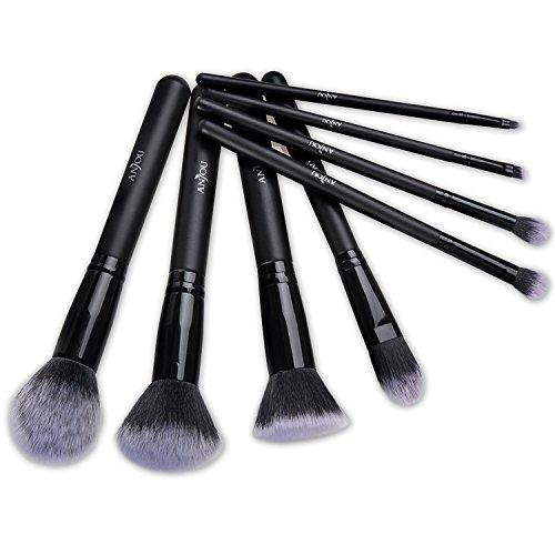 Kit de Brochas Maquillaje 8 Piezas Anjou Cerdas de Fibra Sintética Suave
