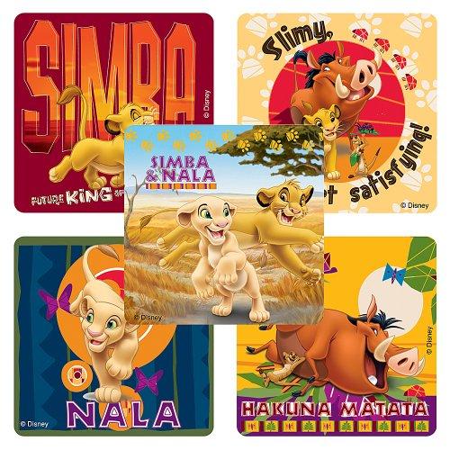 Disney Lion King: Hakuna Matata Stickers - Party Favors - 100 Per Pack