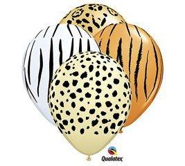 Qualatex Safari Assortment Biodegradable Latex Balloons, 11-Inch (12-Units)