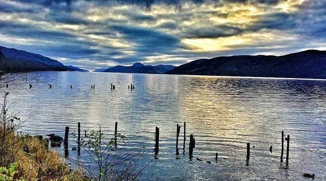 Loch Ness, Scotland at dusk
