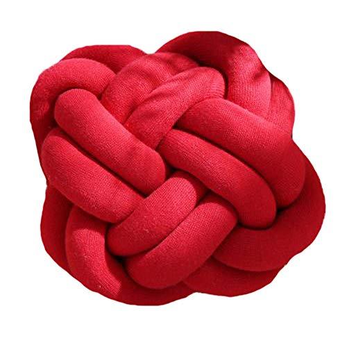Knot Pillow,Knot Cushion,Decorative Pillow,Modern Pillow,Trendy Pillow,Handmade Red Pillow,Holiday Kids Gift