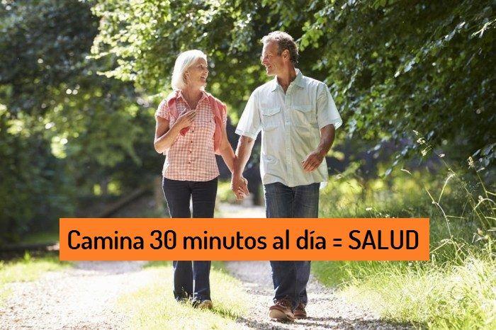 caminar 30 minutos al dia