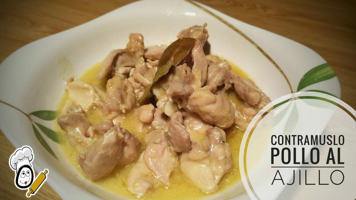 Contramuslos de pollo al ajillo en la Thermomix.