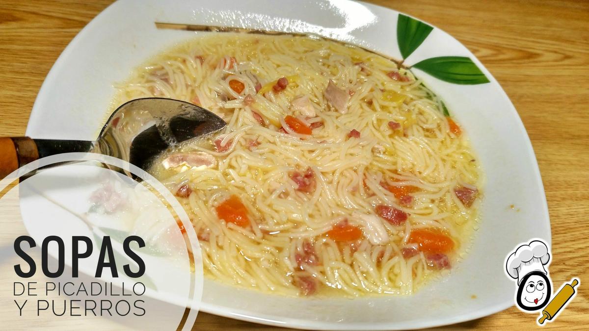 Sopas de picadillo en Thermomix