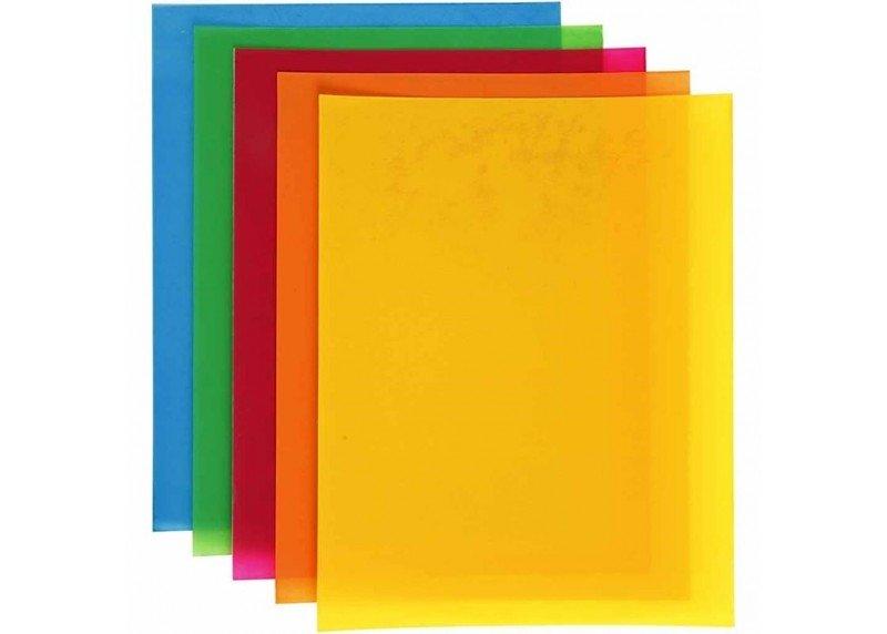 plástico mágico de colores