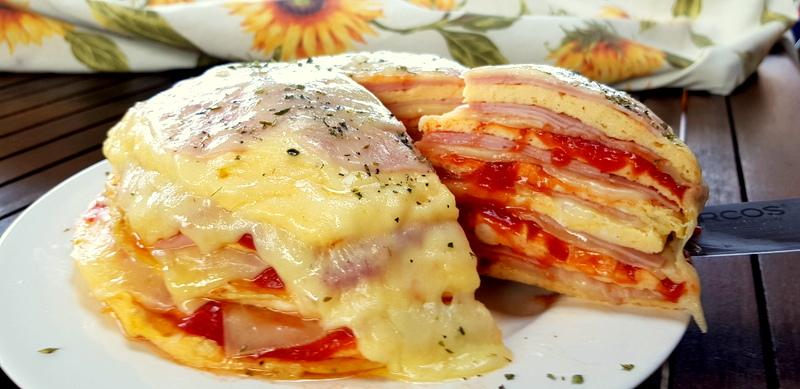 Milhoja de tortilla rellena