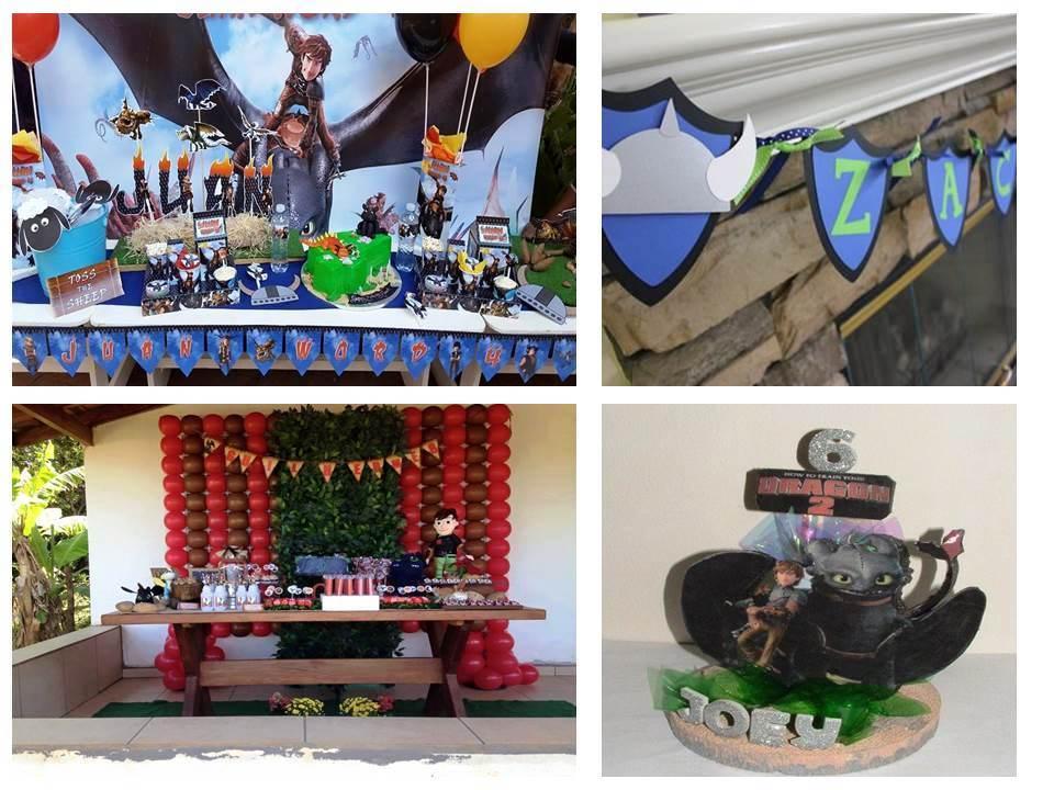 Temática de cumpleaños Como entrenar a tu dragón para niños y niñas