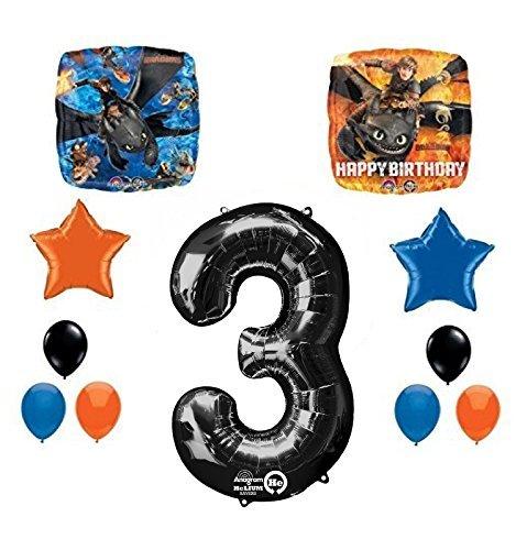 Mayflower Products NEW How to Train Your Dragon 3rd Birthday Party Supplies and Balloon Decorations